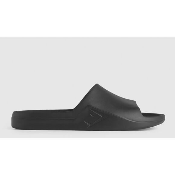 Gymshark Unisex Rest Day Slice Sandals Black Mens Size 13 Womens Size 14 - Picture 5 of 8